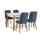 Extendable Dining Table & Chairs Set (6 Pieces) Santiago 1048 - 2 AB Atlantic Pine
Navy Blue Extendable Dining Table & Chairs Set (6 Pieces) Santiago 1048 - 2 AB Atlantic Pine
Navy Blue