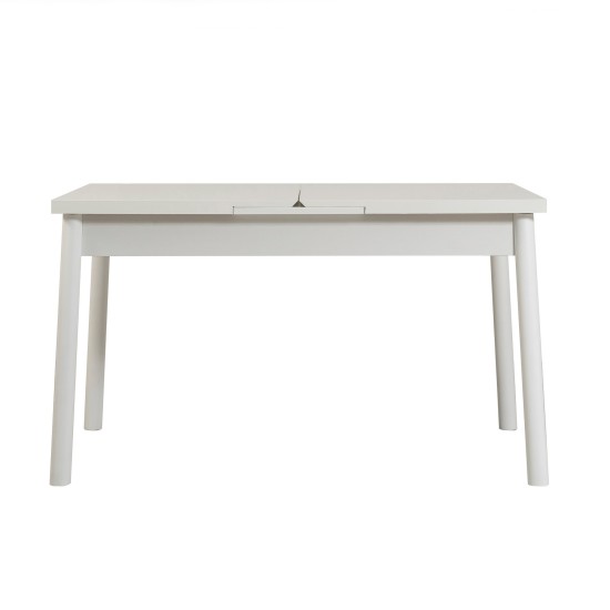 Extendable Dining Table Santiago Masa White White Extendable Dining Table Santiago Masa White White