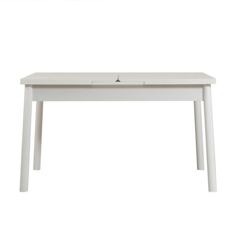 Extendable Dining Table Santiago Masa White White