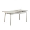Extendable Dining Table Santiago Masa White White