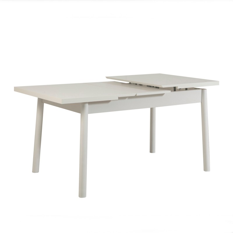 Extendable Dining Table Santiago Masa White White