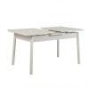 Extendable Dining Table Santiago Masa White White