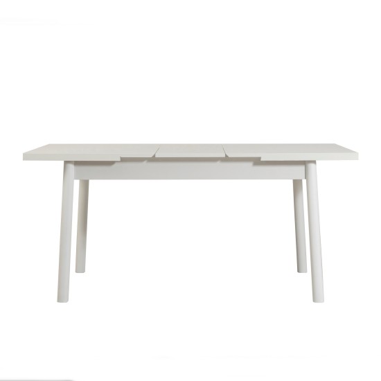 Extendable Dining Table Santiago Masa White White Extendable Dining Table Santiago Masa White White