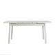 Extendable Dining Table Santiago Masa White White Extendable Dining Table Santiago Masa White White