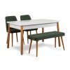 Table & Chairs Set (4 Pieces) Costa Atlantic White-Green Atlantic Pine
White
Green