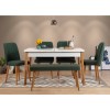 Extendable Dining Table & Chairs Set (6 Pieces) Santiago Atlantic-White Green Atlantic Pine
White
Green