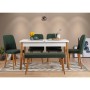 Extendable Dining Table & Chairs Set (6 Pieces) Santiago Atlantic-White Green Atlantic Pine
White
Green