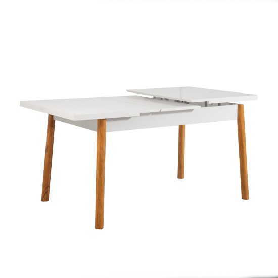 Extendable Dining Table & Chairs Set (6 Pieces) Santiago Atlantic-White Green Atlantic Pine
White
Green