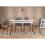 Extendable Dining Table & Chairs Set (5 Pieces) Santiago White Grey Atlantic Pine Atlantic Pine
White
Grey