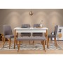 Extendable Dining Table & Chairs Set (6 Pieces) Santiago Atlantic-White Grey Atlantic Pine
White
Grey