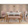 Extendable Dining Table & Chairs Set (6 Pieces) Santiago Atlantic-White Stone Atlantic Pine
White
Stone