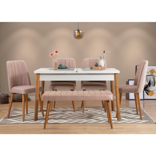 Extendable Dining Table & Chairs Set (6 Pieces) Santiago Atlantic-White Stone Atlantic Pine
White
Stone Extendable Dining Table & Chairs Set (6 Pieces) Santiago Atlantic-White Stone Atlantic Pine
White
Stone