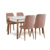 Extendable Dining Table & Chairs Set (6 Pieces) Santiago Atlantic-White Stone Atlantic Pine
White
Stone