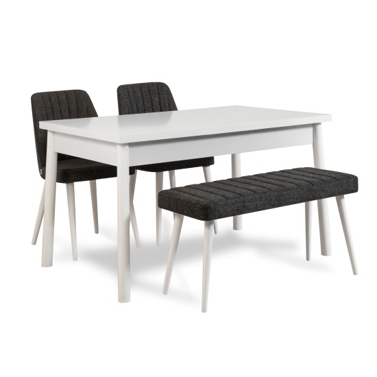Table & Chairs Set (4 Pieces) Costa White-Anthracite White
Anthracite Table & Chairs Set (4 Pieces) Costa White-Anthracite White
Anthracite