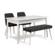 Table & Chairs Set (4 Pieces) Costa White-Anthracite White
Anthracite Table & Chairs Set (4 Pieces) Costa White-Anthracite White
Anthracite