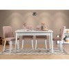 Table & Chairs Set (5 Pieces) Costa White-Stone White
Stone