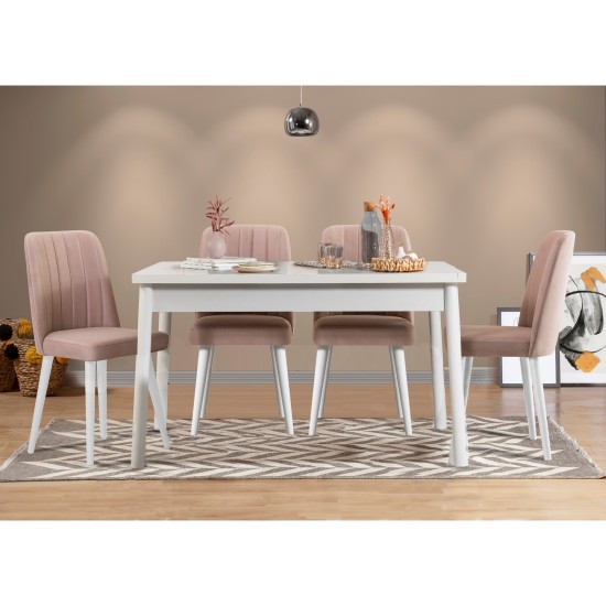 Table & Chairs Set (5 Pieces) Costa White-Stone White
Stone Table & Chairs Set (5 Pieces) Costa White-Stone White
Stone