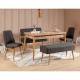 Extendable Dining Table & Chairs Set (5 Pieces) Vina 1053 - 4 - Anthracite, Atlantic Atlantic Pine
Anthracite