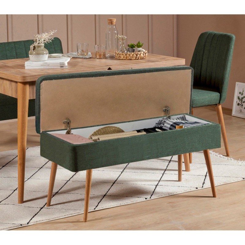 Extendable Dining Table & Chairs Set (5 Pieces) Vina 1070 - 4 - Atlantic, Green Atlantic Pine
Green