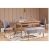Extendable Dining Table & Chairs Set (5 Pieces) Vina 0701 - 4 - Atlantic, Grey Atlantic Pine
Grey