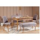 Extendable Dining Table & Chairs Set (5 Pieces) Vina 0701 - 4 - Atlantic, Grey Atlantic Pine
Grey