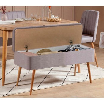 Extendable Dining Table & Chairs Set (5 Pieces) Vina 0701 - 4 - Atlantic, Grey Atlantic Pine
Grey