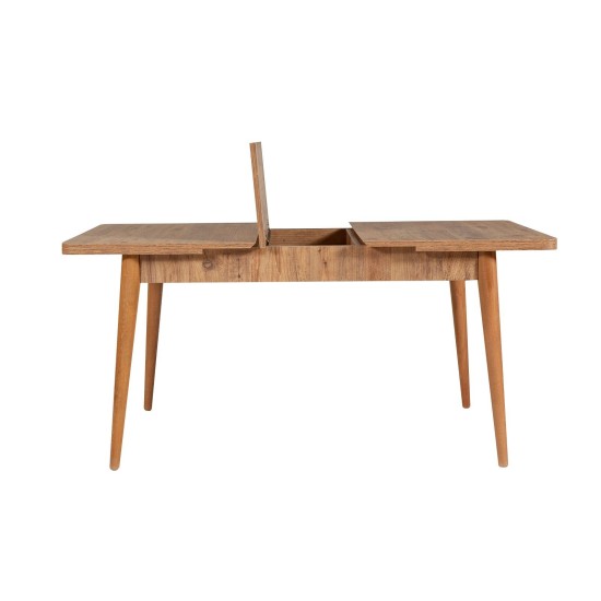 Extendable Dining Table & Chairs Set (5 Pieces) Vina 0701 - 4 - Atlantic, Grey Atlantic Pine
Grey