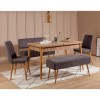 Extendable Dining Table & Chairs Set (5 Pieces) Vina 0701 - 4 - Anthracite, Atlantic Atlantic Pine
Anthracite