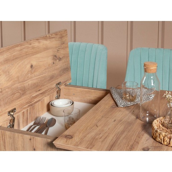 Extendable Dining Table & Chairs Set (5 Pieces) Vina 0701 - 4 - Atlantic, Green Atlantic Pine
Pistachio Green Extendable Dining Table & Chairs Set (5 Pieces) Vina 0701 - 4 - Atlantic, Green Atlantic Pine
Pistachio Green
