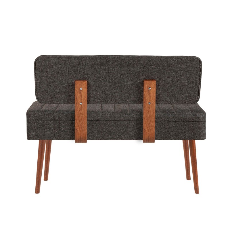 Extendable Dining Table & Chairs Set (5 Pieces) Vina 1053 - 4 - Anthracite, Walnut Walnut
Anthracite