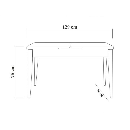 Extendable Dining Table & Chairs Set (5 Pieces) Vina 1053 - 4 - Anthracite, Walnut Walnut
Anthracite Extendable Dining Table & Chairs Set (5 Pieces) Vina 1053 - 4 - Anthracite, Walnut Walnut
Anthracite