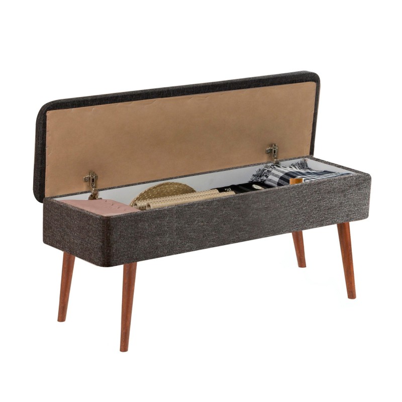 Extendable Dining Table & Chairs Set (5 Pieces) Vina 1053 - 4 - Anthracite, Walnut Walnut
Anthracite