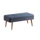Extendable Dining Table & Chairs Set (5 Pieces) Vina 1048 - 4 - Walnut, Dark Blue Walnut
Dark Blue