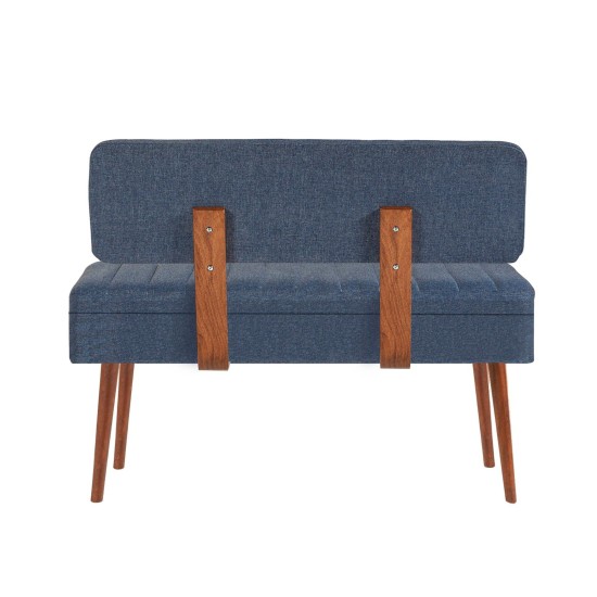 Extendable Dining Table & Chairs Set (5 Pieces) Vina 1048 - 4 - Walnut, Dark Blue Walnut
Dark Blue