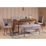 Extendable Dining Table & Chairs Set (5 Pieces) Vina 0701 - 4 - Walnut, Grey Walnut
Grey