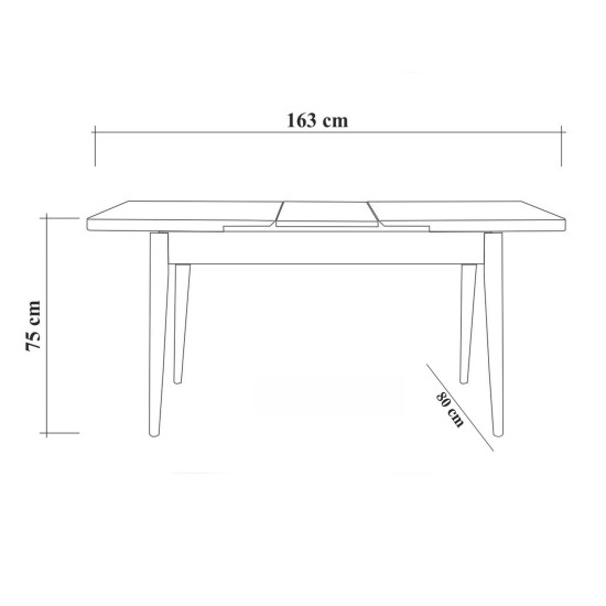 Extendable Dining Table & Chairs Set (5 Pieces) Vina 0701 - 4 - Walnut, Grey Walnut
Grey Extendable Dining Table & Chairs Set (5 Pieces) Vina 0701 - 4 - Walnut, Grey Walnut
Grey
