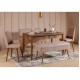 Extendable Dining Table & Chairs Set (5 Pieces) Vina 0900 - 4 - Walnut, Stone Walnut
Stone Extendable Dining Table & Chairs Set (5 Pieces) Vina 0900 - 4 - Walnut, Stone Walnut
Stone