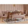 Extendable Dining Table & Chairs Set (5 Pieces) Vina 0900 - 4 - Walnut, Stone Walnut
Stone