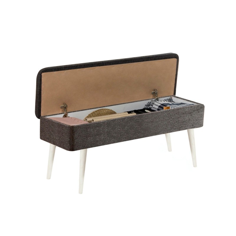 Extendable Dining Table & Chairs Set (5 Pieces) Vina 1053 - 4 - Anthracite, White White
Anthracite