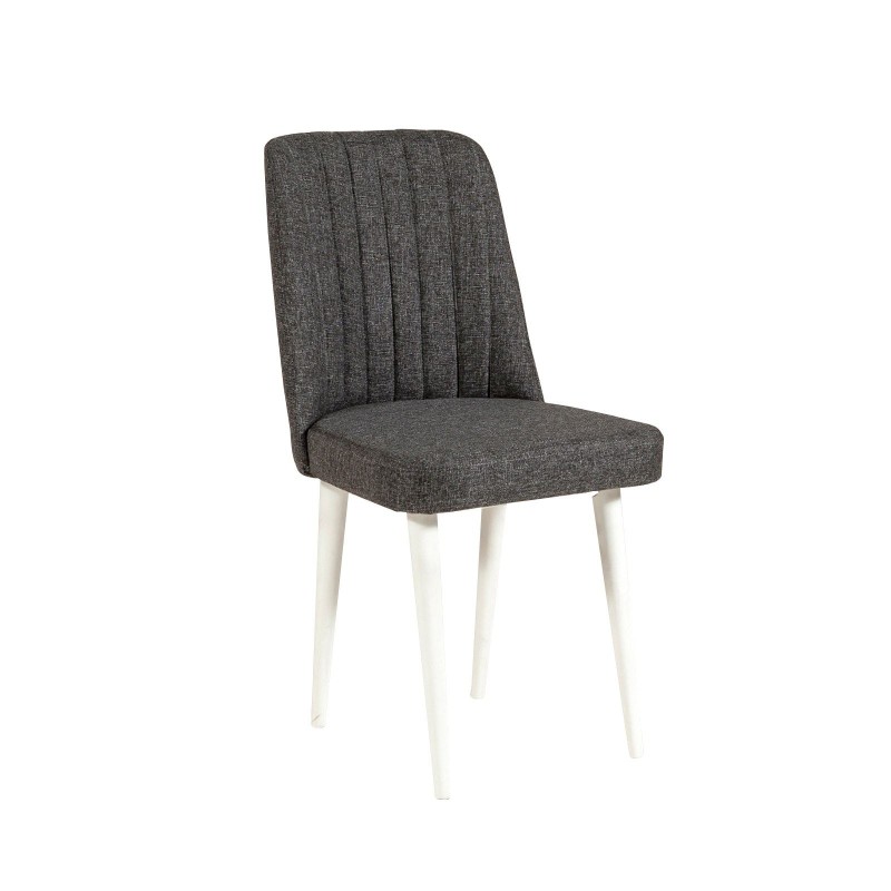 Extendable Dining Table & Chairs Set (5 Pieces) Vina 1053 - 4 - Anthracite, White White
Anthracite