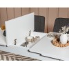 Extendable Dining Table & Chairs Set (5 Pieces) Vina 1053 - 4 - Anthracite, White White
Anthracite