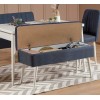 Extendable Dining Table & Chairs Set (5 Pieces) Vina 1048 - 4 - White, Dark Blue White
Dark Blue
