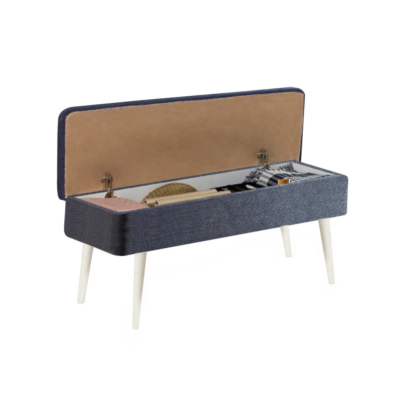 Extendable Dining Table & Chairs Set (5 Pieces) Vina 1048 - 4 - White, Dark Blue White
Dark Blue