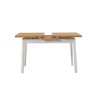 Extendable Dining Table Oliver Open - Karina White White