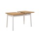 Extendable Dining Table Oliver Open - Karina White White Extendable Dining Table Oliver Open - Karina White White
