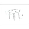 Extendable Dining Table Oliver - White White