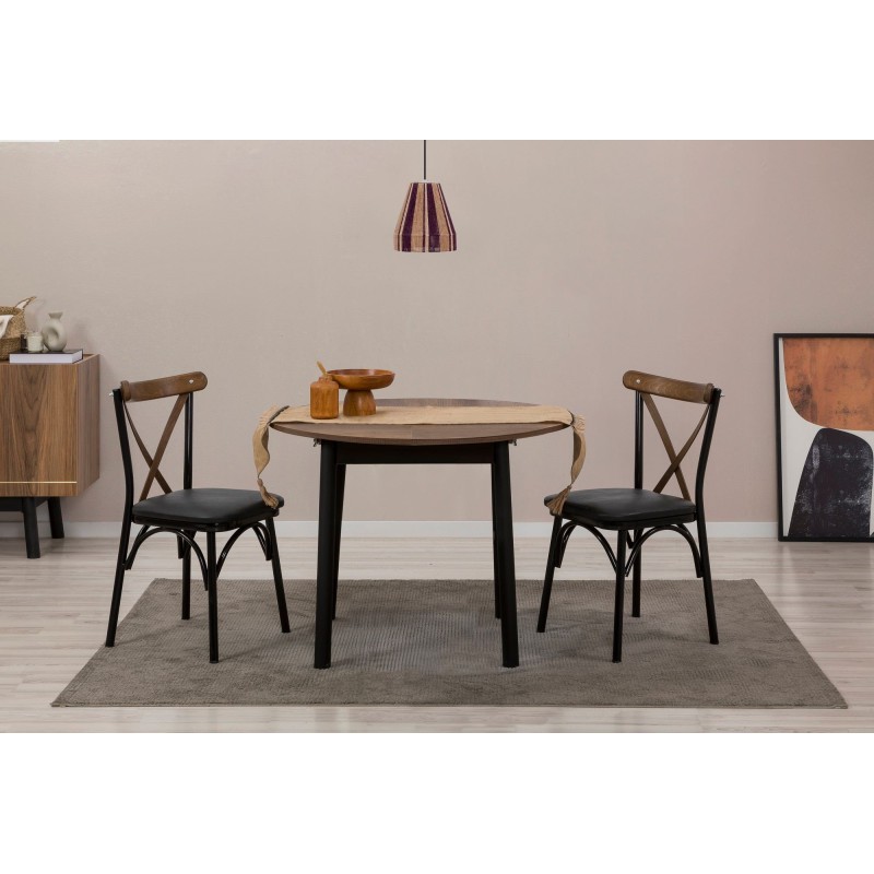 Extendable Dining Table Oliver - Walnut, Black Walnut
Black