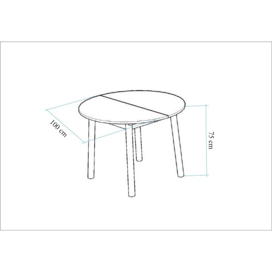 Extendable Dining Table Oliver - Walnut, Black Walnut
Black