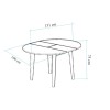 Extendable Dining Table Oliver - Oak, Black Oak
Black