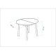Extendable Dining Table Oliver - Oak, White Oak
White